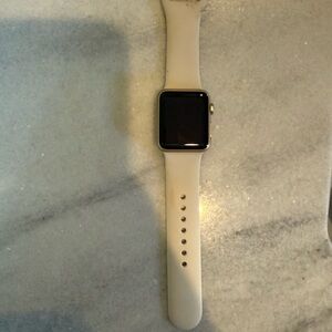 Apple Smartwatch with Cream Band
